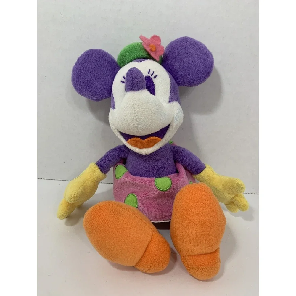 Disneyland Walt Disney World plush‎ rainbow Minnie Mouse purple pink orange